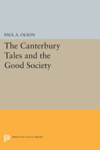 Cover image: The CANTERBURY TALES and the Good Society 9780691066936