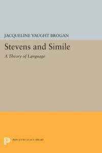 Cover image: Stevens and Simile 9780691610238