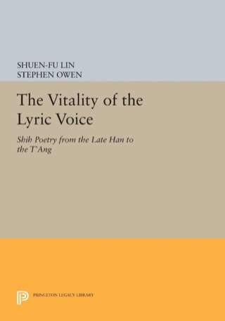 Cover image: The Vitality of the Lyric Voice 9780691031347
