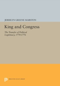 Cover image: King and Congress 9780691631226