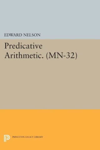 Cover image: Predicative Arithmetic 9780691610290
