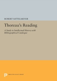 صورة الغلاف: Thoreau's Reading 9780691067452