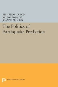 Cover image: The Politics of Earthquake Prediction 9780691077987