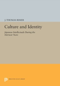 Cover image: Culture and Identity 9780691607115