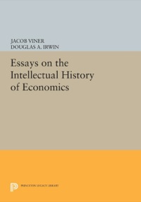 Cover image: Essays on the Intellectual History of Economics 9780691600833