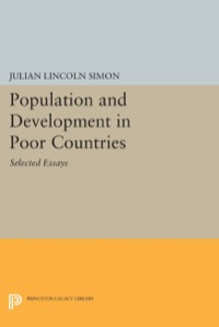 Cover image: Population and Development in Poor Countries 9780691042565