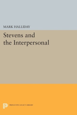 Imagen de portada: Stevens and the Interpersonal 9780691634227
