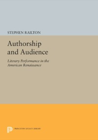 Omslagafbeelding: Authorship and Audience 9780691631103