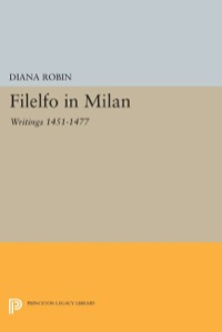 Cover image: Filelfo in Milan 9780691608433