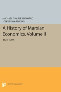 Cover image: A History of Marxian Economics, Volume II 9780691043036