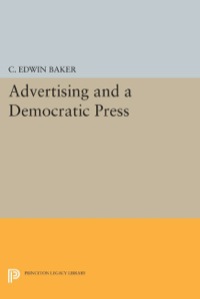 Cover image: Advertising and a Democratic Press 9780691032580