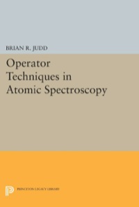 صورة الغلاف: Operator Techniques in Atomic Spectroscopy 9780691633435