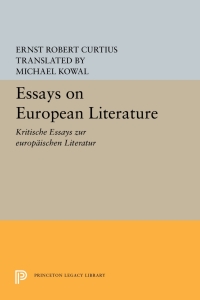 Imagen de portada: Essays on European Literature 9780691062525