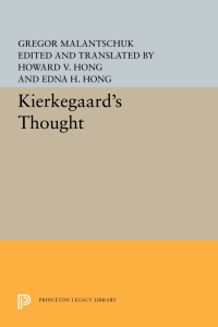 Cover image: Kierkegaard's Thought 9780691645636