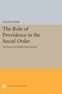 Imagen de portada: The Role of Providence in the Social Order 9780691616810