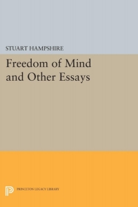 Cover image: Freedom of Mind and Other Essays 9780691620503