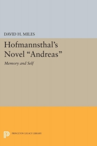 Titelbild: Hofmannsthal's Novel Andreas 9780691619965