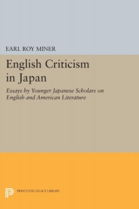 Cover image: English Criticism in Japan 9780691646534