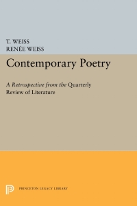 Cover image: Contemporary Poetry 9780691013244