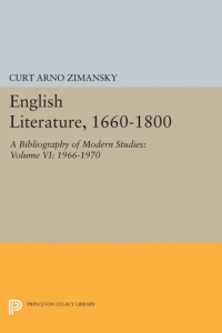 Cover image: English Literature, 1660-1800 9780691646657