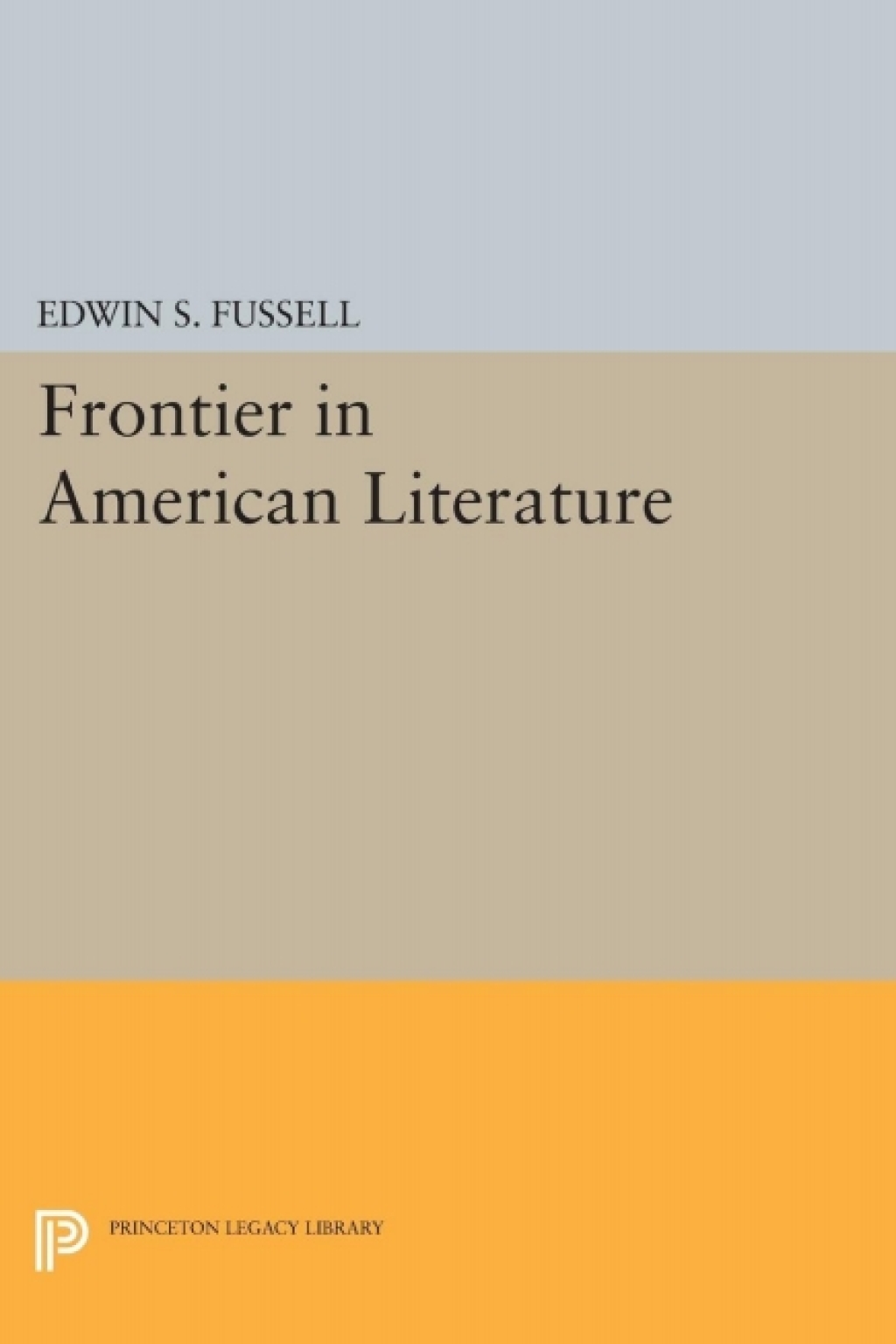 Frontier in American Literature eBook