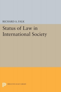 Imagen de portada: Status of Law in International Society 9780691092164