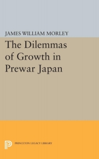Imagen de portada: The Dilemmas of Growth in Prewar Japan 9780691645643