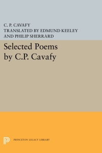 Titelbild: Selected Poems by C.P. Cavafy 9780691646282