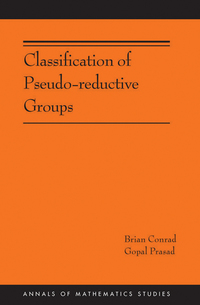 Imagen de portada: Classification of Pseudo-reductive Groups (AM-191) 9780691167930