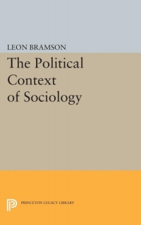 Imagen de portada: The Political Context of Sociology 9780691028040