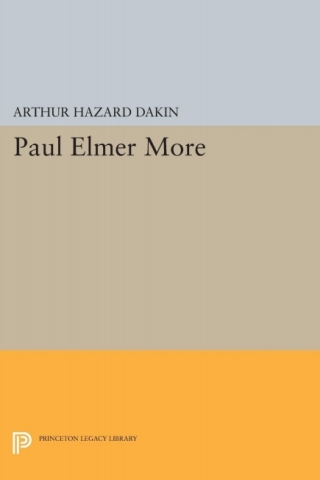 Cover image: Paul Elmer More 9780691060897
