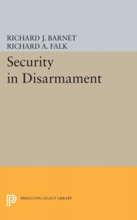 Cover image: Security in Disarmament 9780691021584