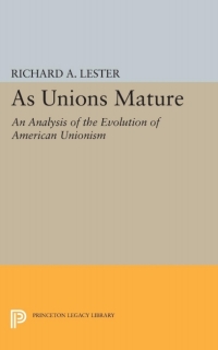 表紙画像: As Unions Mature 9780691093055