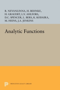 Cover image: Analytic Functions 9780691079103