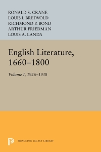 Immagine di copertina: English Literature, Volume 1 9780691627373