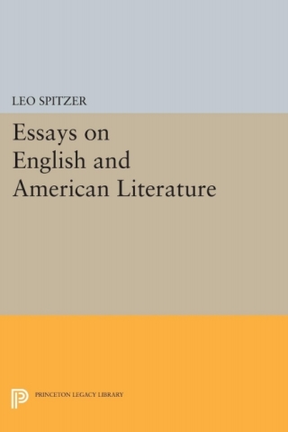Cover image: Essays on English and American Literature 9780691012612