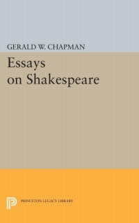 صورة الغلاف: Essays on Shakespeare 9780691060422