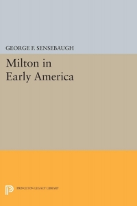 Cover image: Milton in Early America 9780691060774