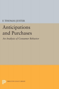 表紙画像: Anticipations and Purchases 9780691624952