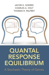 صورة الغلاف: Quantal Response Equilibrium 9780691124230