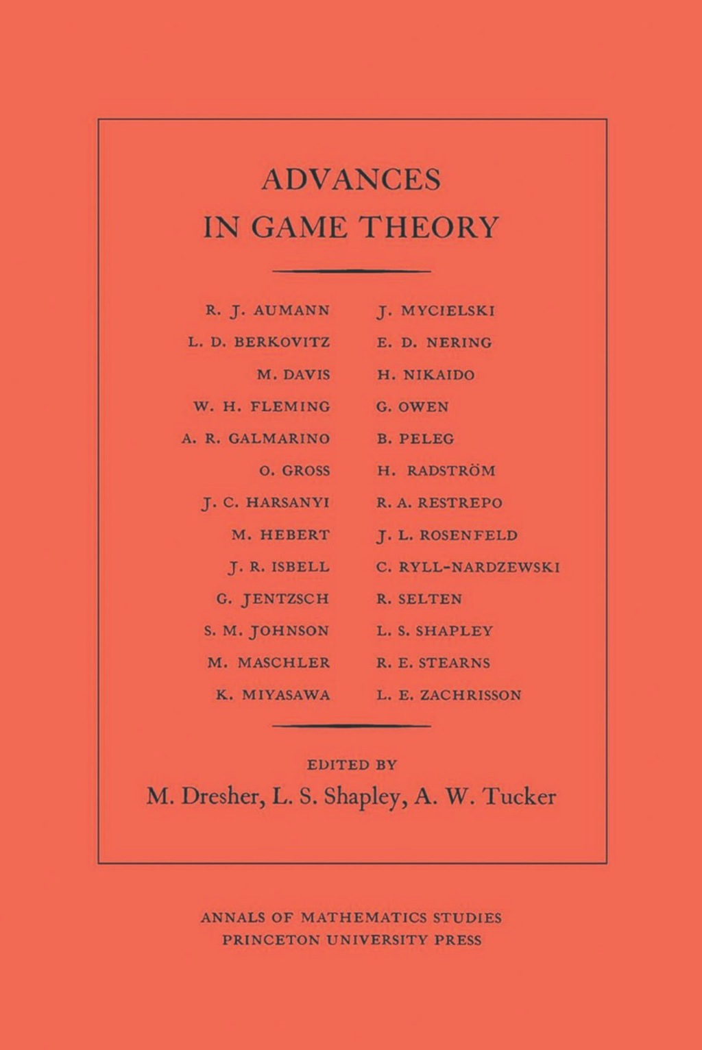 Advances in Game Theory