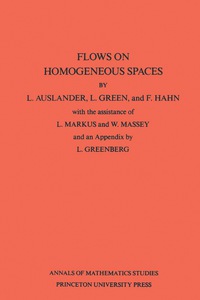 Cover image: Flows on Homogeneous Spaces. (AM-53), Volume 53 9780691079639