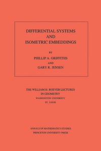 Imagen de portada: Differential Systems and Isometric Embeddings 9780691084299