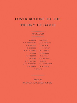 Cover image: Contributions to the Theory of Games, Volume III 9780691079363