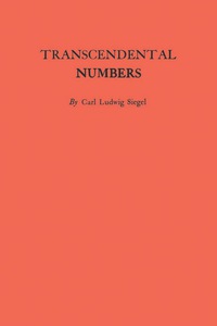 Imagen de portada: Transcendental Numbers. (AM-16) 9780691095752