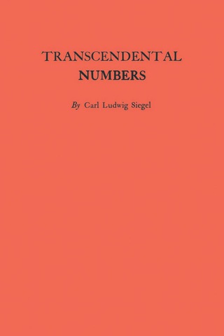 Cover image: Transcendental Numbers 9780691095752