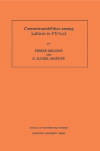 Imagen de portada: Commensurabilities among Lattices in PU (1,n). (AM-132), Volume 132 9780691033853