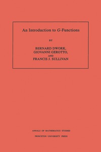Titelbild: An Introduction to G-Functions. (AM-133), Volume 133 9780691036755