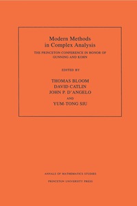 Titelbild: Modern Methods in Complex Analysis (AM-137), Volume 137 9780691044286