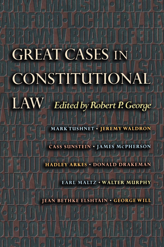 Cover image: Great Cases in Constitutional Law 9780691049526